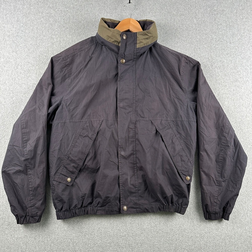 Pacific Trail Jacket Mens L Black Outdoor Wear Bomber Style 013103 Full Zip